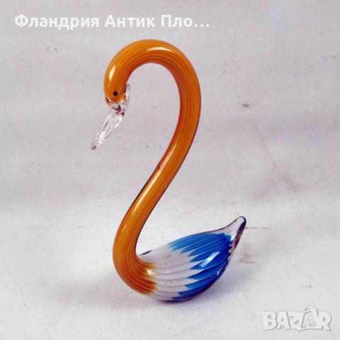 Стъклен лебед, снимка 2 - Декорация за дома - 40007750