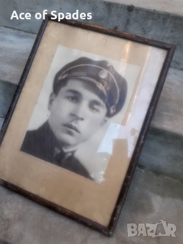 Стара Снимка Портрет с Рамка  35/ 47 см. (5), снимка 2 - Антикварни и старинни предмети - 30794234