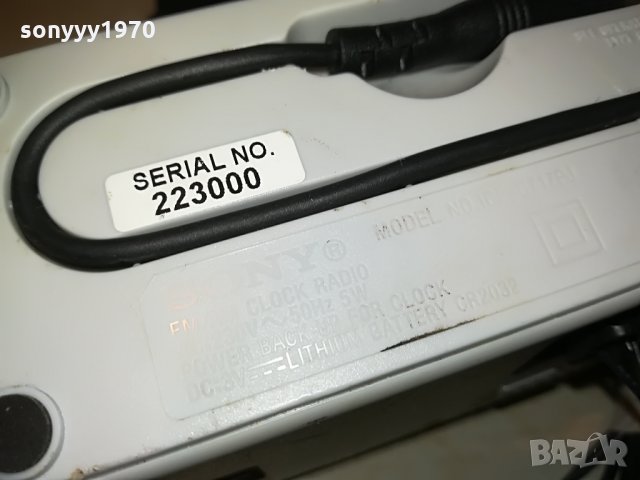 SONY CLOCK RADIO AUX, снимка 16 - Радиокасетофони, транзистори - 29152133