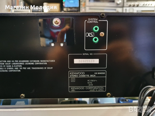 Касетен дек Kenwood KX-W4050 Много добро техническо и визуално състояние. ​, снимка 11 - Декове - 50600188