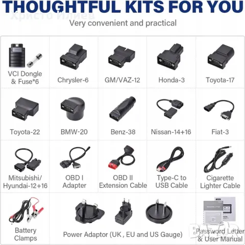 Професионален уред диагностика на автомобили автодиагностика TOPDON Auto Phoenix Plus, ECU кодиране, снимка 9 - Аксесоари и консумативи - 49299015