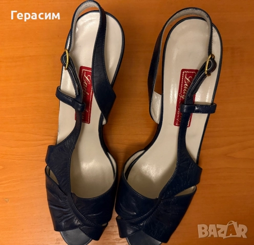 Чисто нови дамски италиански , английски кожени 38,39 ; 8 1/2 ;кожени чехли с лепка 38, снимка 14 - Дамски елегантни обувки - 49959499