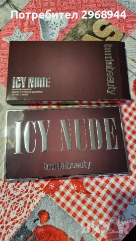 Huda Beauty Icy Nude Eyeshadow Palette палитра, снимка 6 - Декоративна козметика - 48424037