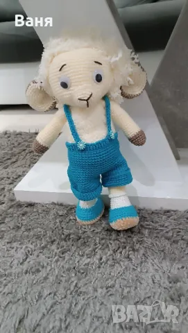 Ръчно плетена овца, снимка 11 - Кукли - 50364128