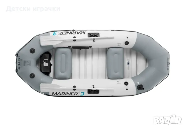 Надуваема лодка Intex Mariner 3, 297 х 127 см, за 3 души, SUPER TOUGH™, с помпа, снимка 2 - Водни спортове - 49981861