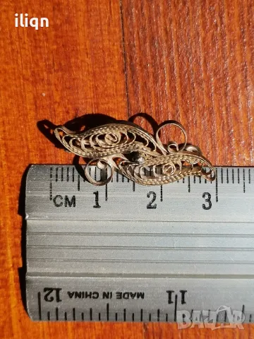Сребърна брошка. Разгледайте и останалите ми обяви. , снимка 4 - Колиета, медальони, синджири - 49975555