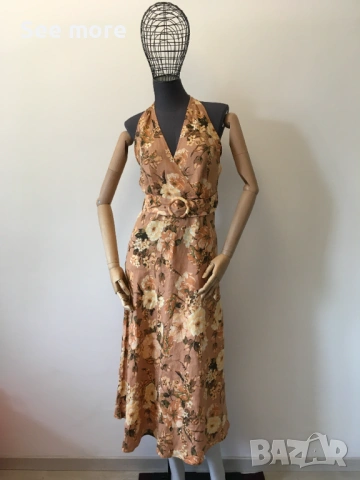 100% лен рокля S, снимка 6 - Рокли - 54004527