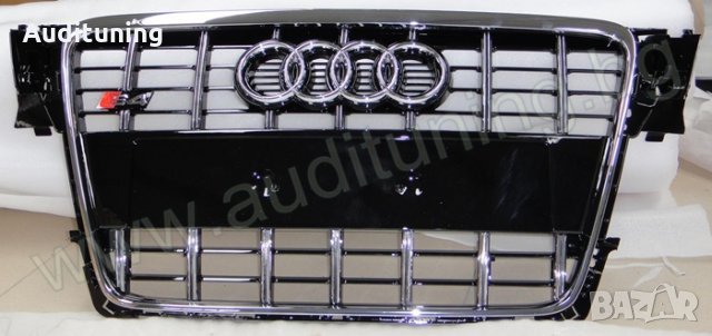 Решетка за Ауди Audi A4-S4 б8 b8 2009 2010 2011 черна хром, снимка 4 - Тунинг - 32038907