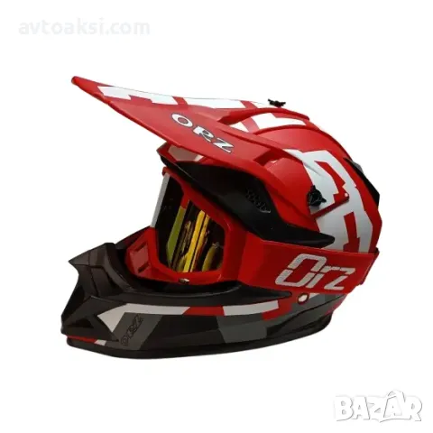 Каска Крос/Атв/Мотор с Очила ORZ комплект 4-ри цвята, снимка 2 - Аксесоари и консумативи - 49332772
