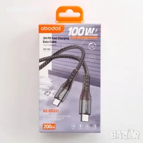 Кабел Type C - Type C M/M 2m Digital One SP01002 abodos ds331, 100W, Fast charge, черен, Type C to T, снимка 4 - USB кабели - 49312591