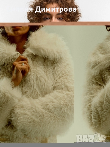 Зимно палто от изкуствен косъм, снимка 3 - Палта, манта - 51951207