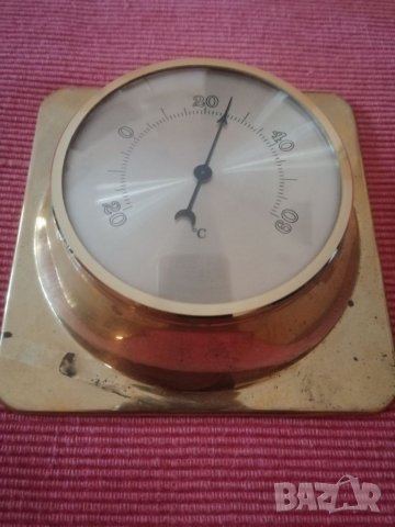 Стар месингов термометър. , снимка 6 - Антикварни и старинни предмети - 33962385
