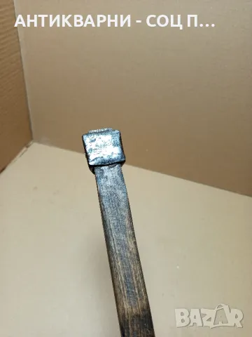 Соц Стара Ръчно Кована Ловно Рибарска Брадвичка Номер 1. Тегло 0.460кг., снимка 7 - Антикварни и старинни предмети - 50436583