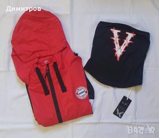 Комплект - ветровка FC Bayern Munchen, бандана Vrunk