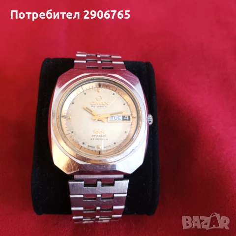 Часовник OMAX automatic, снимка 4 - Антикварни и старинни предмети - 52792550