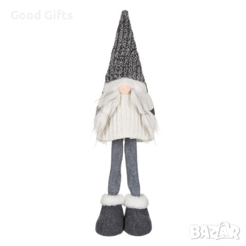 Коледен Гном, Сив със сплетена брада, 50см