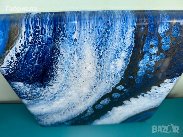 Абстрактна картина от епоксидна смола , снимка 2 - Картини - 54119945