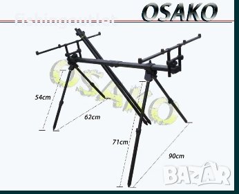  Шаранска стойка за 4 въдици тип SKY Pod с 3 чифта крака 209 лв., снимка 2 - Такъми - 30896174