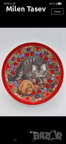 🐱💕 Четири прекрасни чинийки с котенца 💕🐱  , снимка 5 - Чинии - 56153693