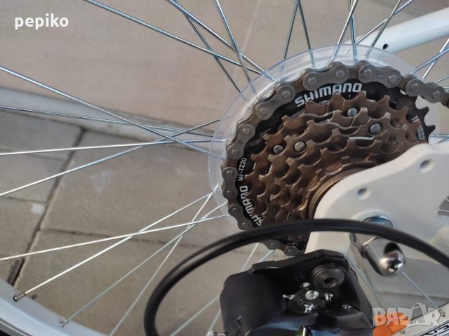 Продавам колела внос от Германия алуминиев юношески велосипед ALISSA CROSS 24 цола преден амортисьор, снимка 14 - Велосипеди - 35426221