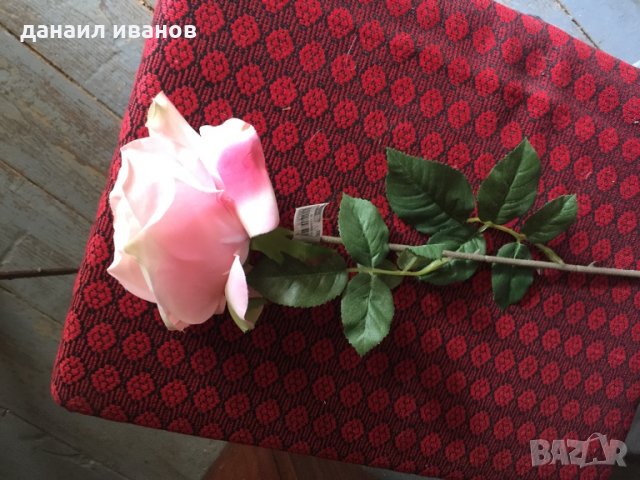 Роза 75см., снимка 2 - Изкуствени цветя - 34090102