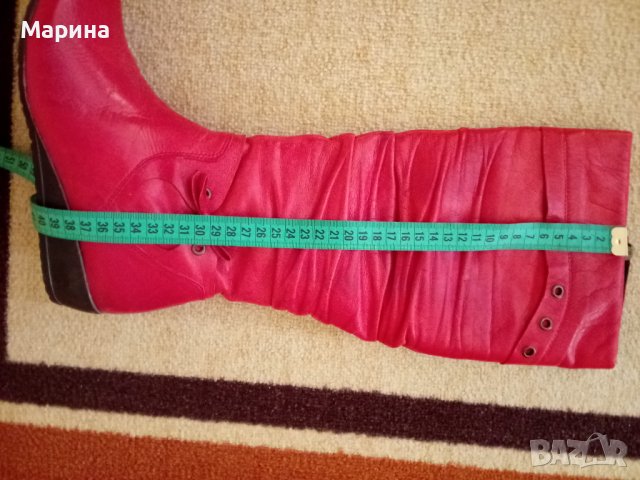 Дамски ботуши от естествена кожа - НОВИ, снимка 5 - Дамски ботуши - 42558253