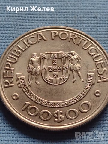 Монета 100 ескудос 1989г. Португалия КОРАБИ ILHAS CANARIAS 34330, снимка 3 - Нумизматика и бонистика - 42711192