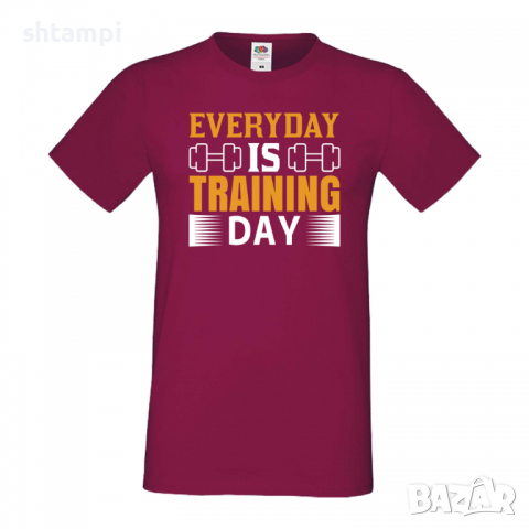 Мъжка тениска Everyday Is Training Day Фитнес.спорт,Щанги,Тренировки,Спортуване,Gym., снимка 5 - Тениски - 36506980