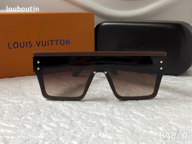 Louis Vuitton 2023 висок клас дамски слънчеви очила маска мъжки унисекс, снимка 4 - Слънчеви и диоптрични очила - 38999265