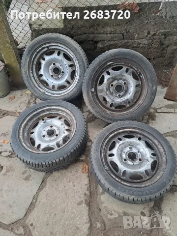 4  железни джанти за смарт с гуми 175/55R15