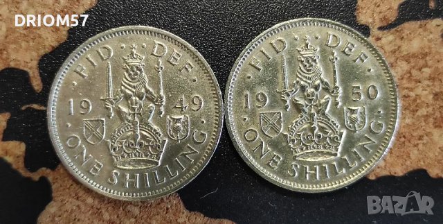Монетu Великобритния - 2 бр.› Крал Джордж VI [1949-1950]