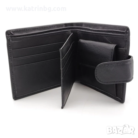 Подаръчен комплект за мъж- Марков портфейл от естествена кожа и часовник, снимка 3 - Коледни подаръци - 52582490