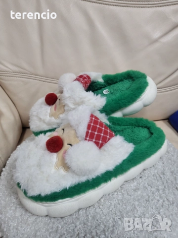 Нови коледни пантофи, снимка 2 - Пантофи - 52692846