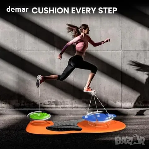 Welnove Plantar Fasciitis стелки с гел пета, размер M 7.5–8, снимка 3 - Ортопедични стелки - 55849769