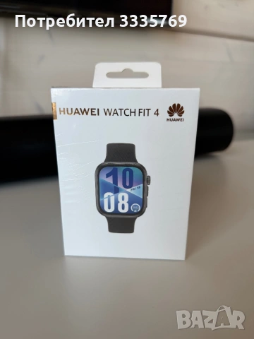 Smartwatch HUAWEI Watch Fit 4, Black Body with Black Fluoroelastomer Strap