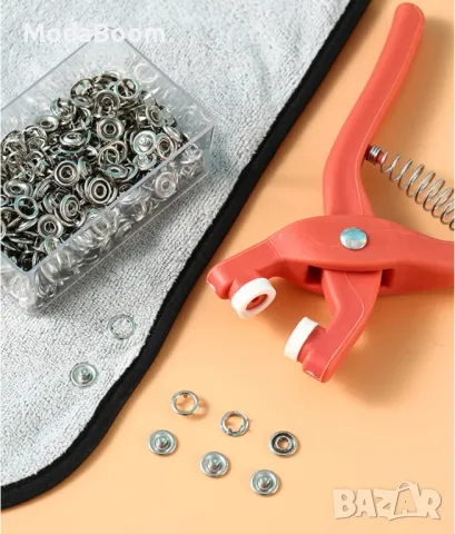 Уред за поставяне на копчета „тик-так“, капси, кутийка за съхранение на капсите, снимка 7 - Други стоки за дома - 48504577