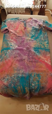 Дамска рокля от трико с къси ръкави, снимка 2 - Рокли - 38696766