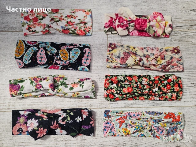 Детски и бебешки ленти за коса , снимка 3 - Шноли, диадеми, ленти - 31493383