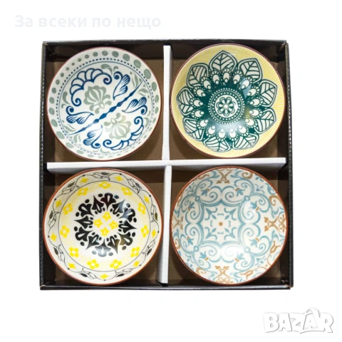 Комплект 4 керамични купички, различни модели Код P2029, снимка 10 - Съдове за готвене - 53937742