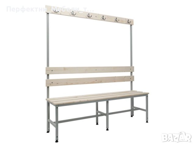 Пейки със закачалки за съблекални в училище,спортен център,завод,цехове,столова-100/150см.