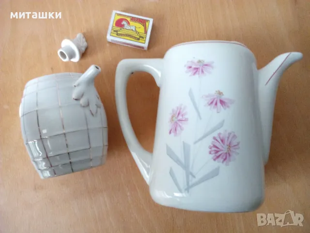 порцеланов чайник два, снимка 4 - Сервизи - 50154555