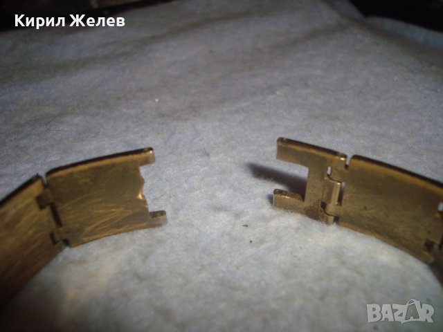 СТАРА ДЕБЕЛО ПОЗЛАТЕНА ОРНАМЕНТИРАНА ВИНТИДЖ АР ДЕКО СТИЛ ГРИВНА 30677, снимка 10 - Антикварни и старинни предмети - 37912721