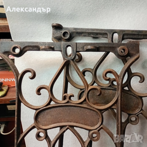 Метални крака от шевна машина Rast & Gasser 1900г., снимка 4 - Колекции - 54362806