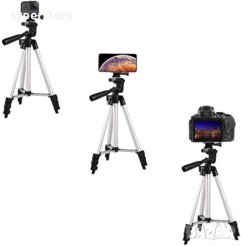 Трипод Статив за фотоапарат, телефон, камера, телескоп и други Digital One SP00198 XL 134см, многофу, снимка 4 - Селфи стикове, аксесоари - 29725649