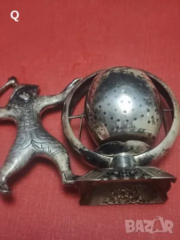 сребърна цедка за ароматен чай, снимка 5 - Нумизматика и бонистика - 50368001