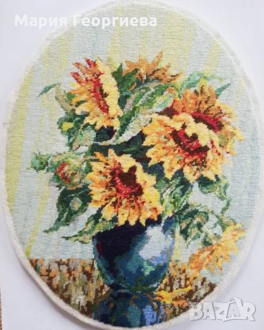 гоблени Слънчогледите - 3 бр / комплектовоката е на Казанлък, снимка 3 - Гоблени - 34463270