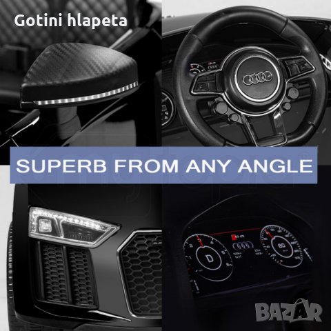Акумулаторна кола Audi R8 Spyder 12V с меки гуми акумулаторни коли , снимка 14 - Детски велосипеди, триколки и коли - 31642277