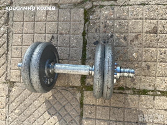 дъмбел и крив лост, снимка 3 - Фитнес уреди - 52772709