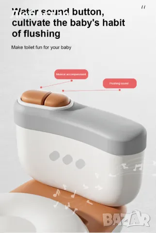 Реалистична Детска Тоалетна/Гърне Със ЗВУК - PoopY, снимка 4 - Други - 47899314