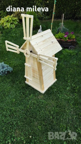 Дървена Мелница за вашата градина!!, снимка 12 - Декорация за дома - 50931383